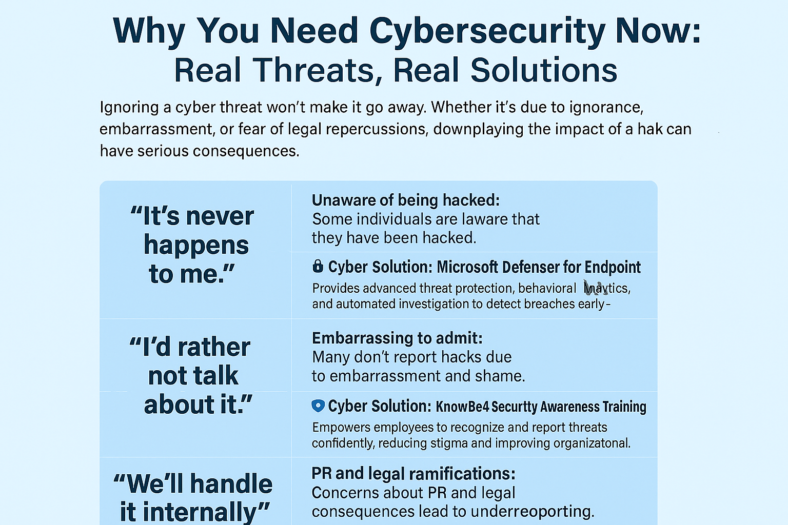 Why You Need Cybersecurity Now: Real Threats, Real Solutions